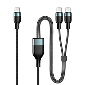 Flash speed 100W C to C+C one tow two data cable