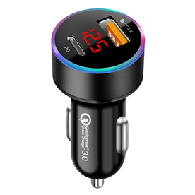 PD+QC3.0 car charging LED